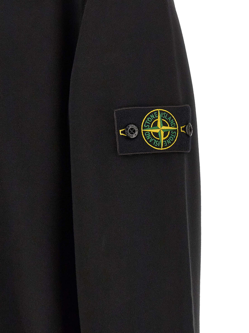Stone Island Black Cotton Sweatshirt