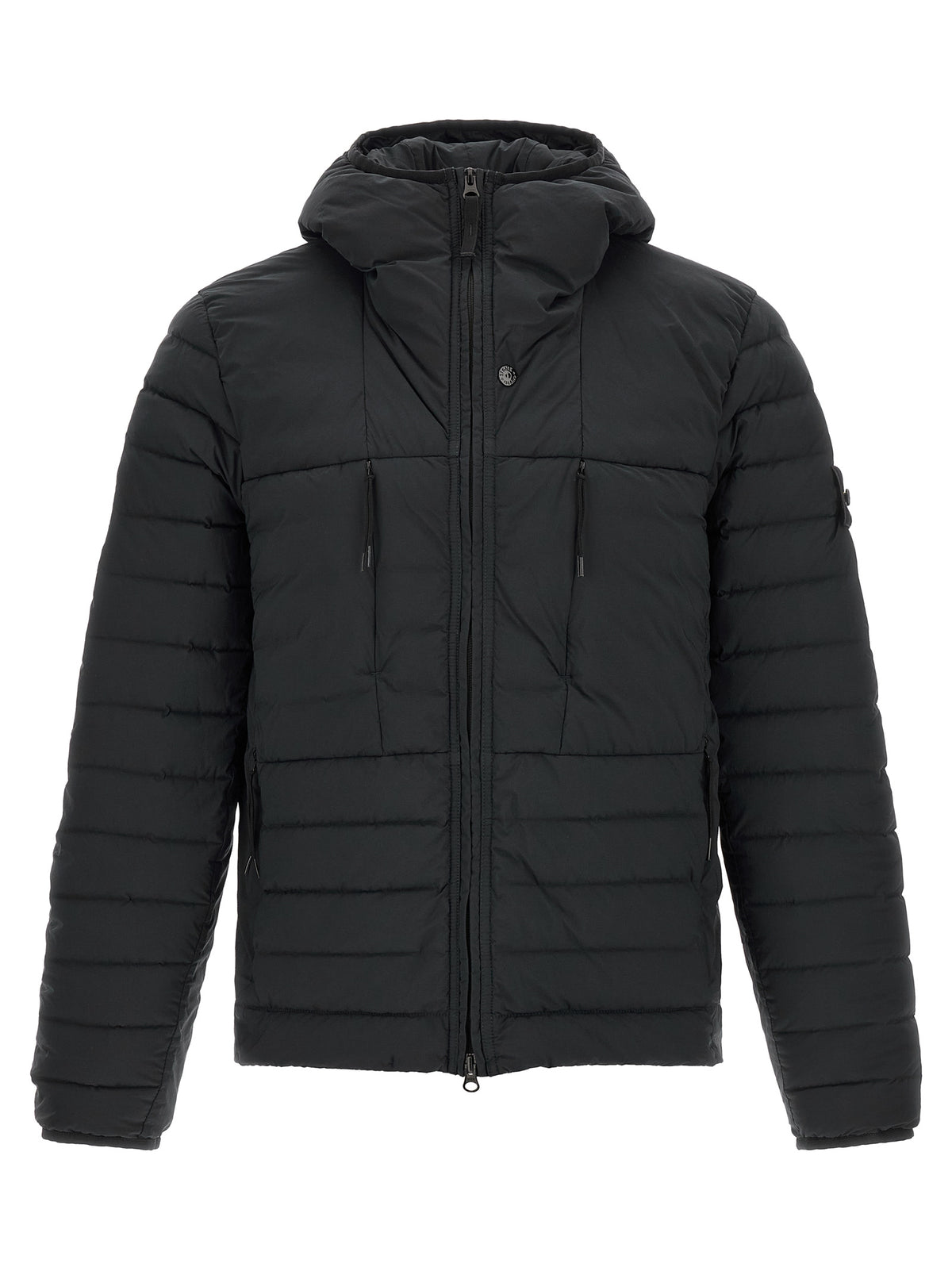 Veste Stone Island en coque de polyamide noir