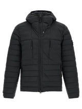 Veste Stone Island en coque de polyamide noir