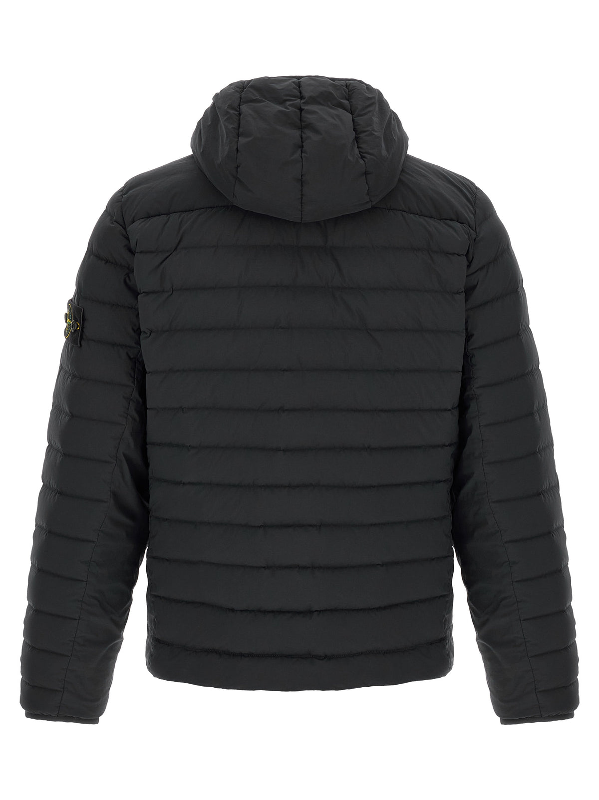 Veste Stone Island en coque de polyamide noir