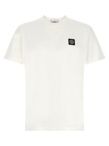 Stone Island White Cotton T-Shirt