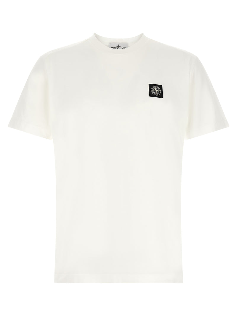 Stone Island White Cotton T-Shirt