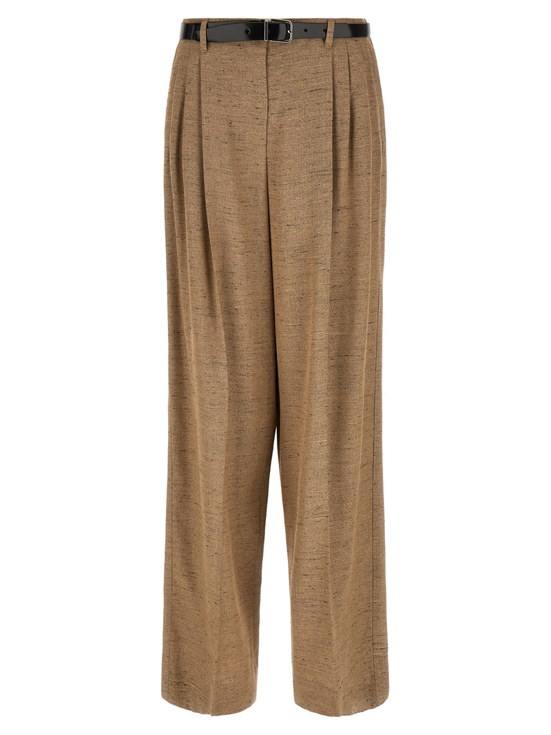 Dolce & Gabbana Beige Viscose Casual Pants