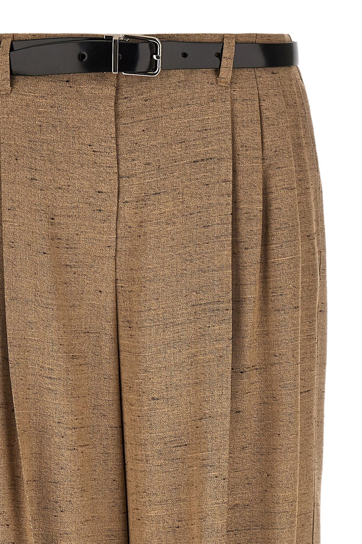 Pantalon décontracté Dolce & Gabbana en viscose beige