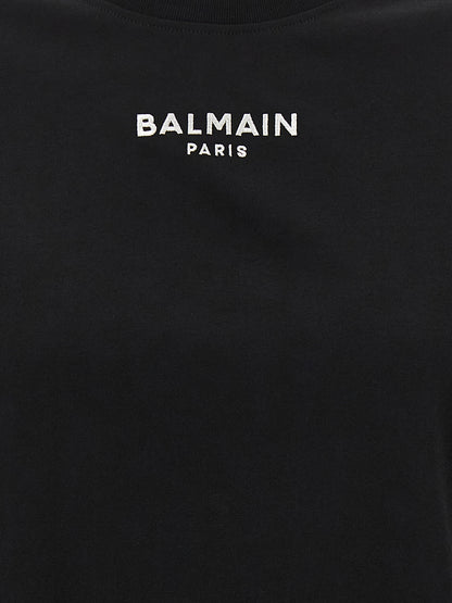 Balmain Black Cotton T-Shirt