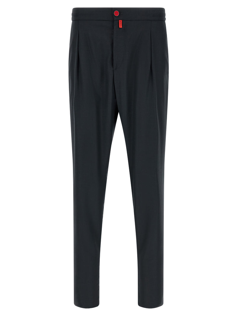 Kiton Blue Wool Pants