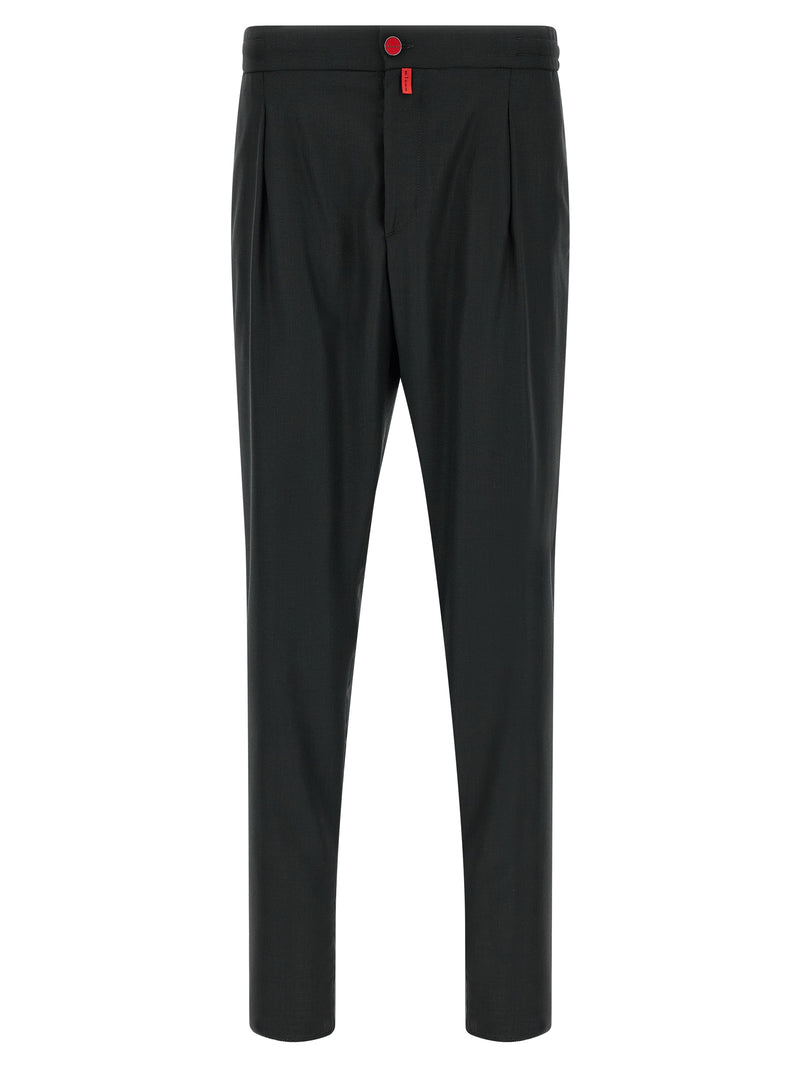 Kiton Gray Wool Casual Pants