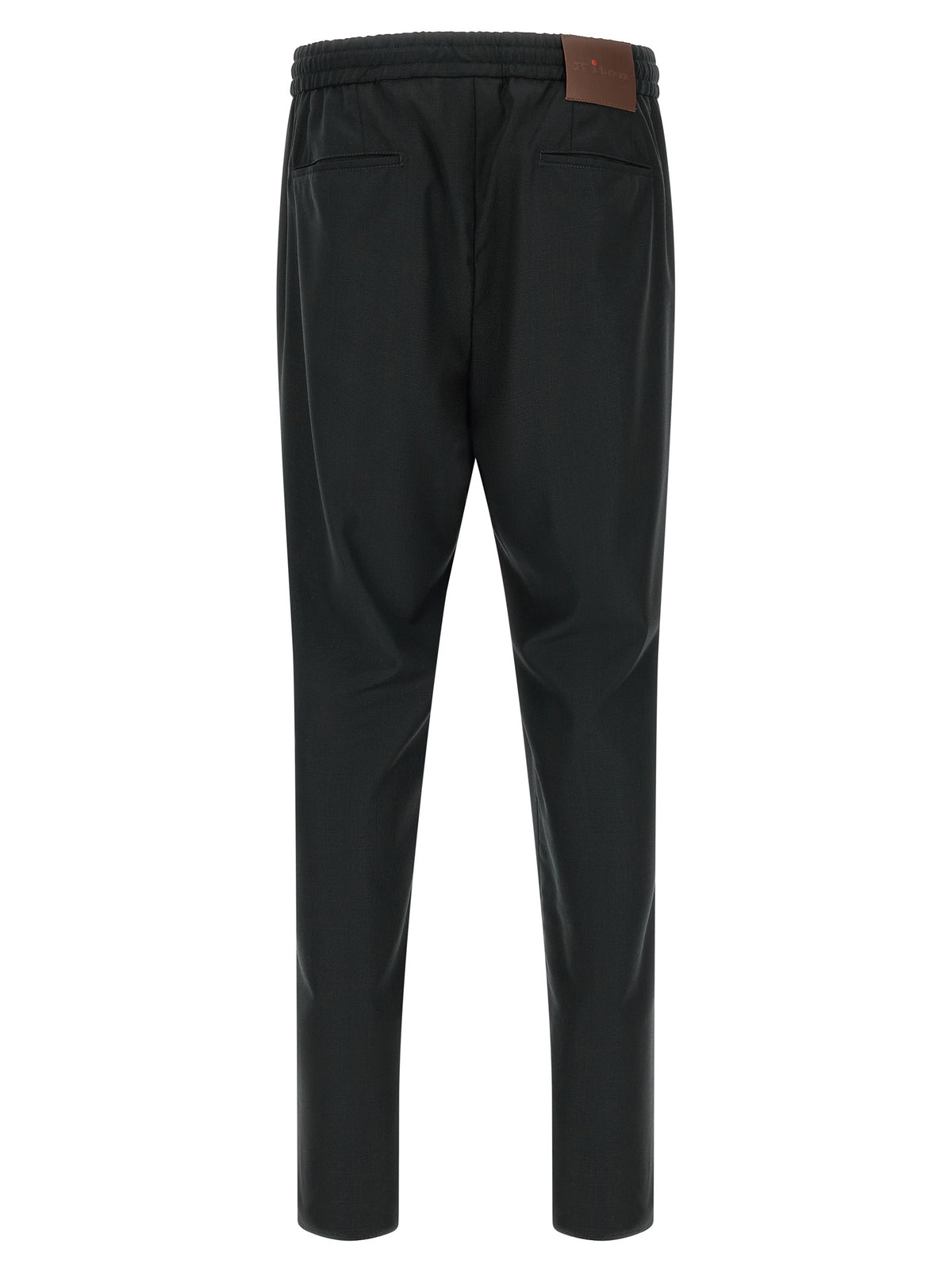 Pantalon décontracté Kiton en laine grise