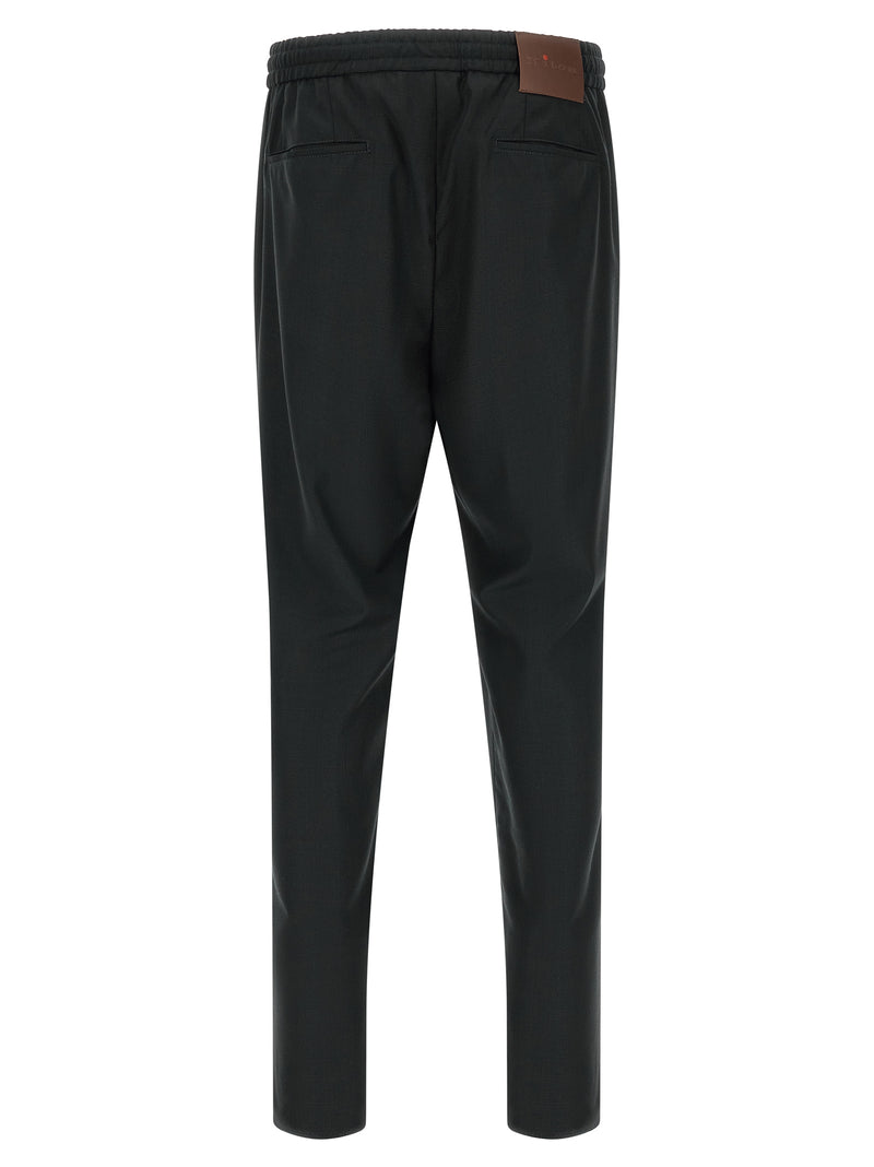Kiton Gray Wool Casual Pants