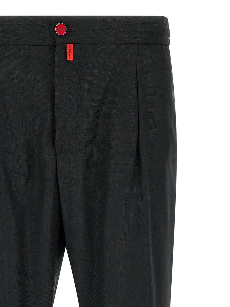 Kiton Gray Wool Casual Pants