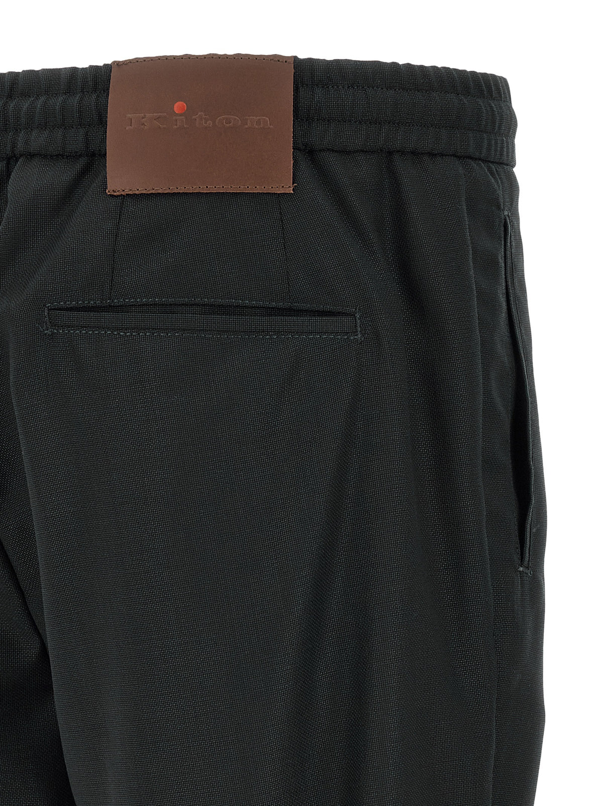 Pantalon décontracté Kiton en laine grise