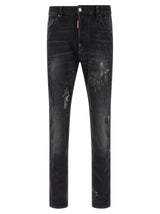 Dsquared² Black Cotton Slim Fit Jeans