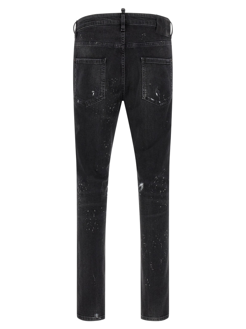Dsquared² Black Cotton Slim Fit Jeans