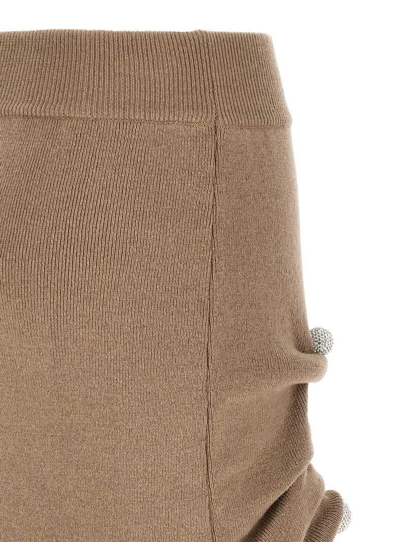 Giuseppe Di Morabito Beige Virgin Wool Long Skirt