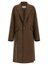 Maison Margiela Brown Wool Coat