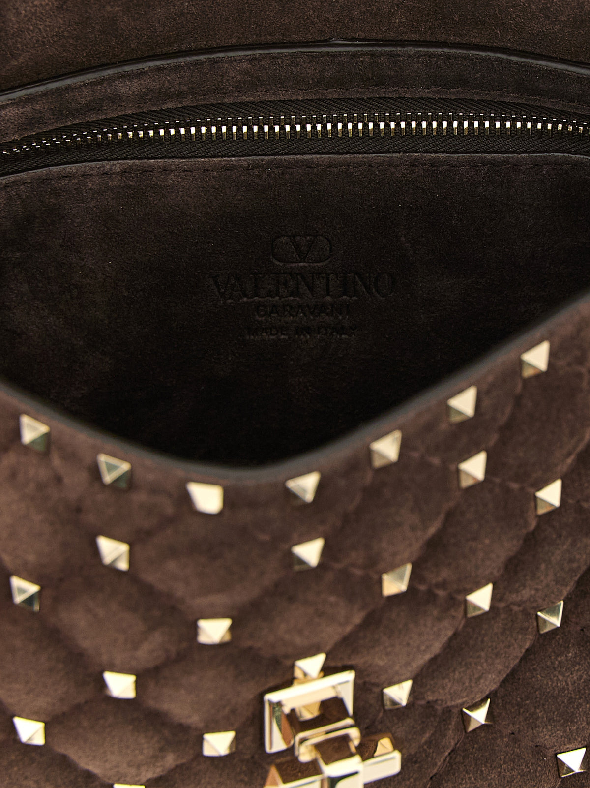 Sac bandoulière Valentino Garavani en veau marron