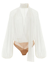 Body Elisabetta Franchi en viscose blanc