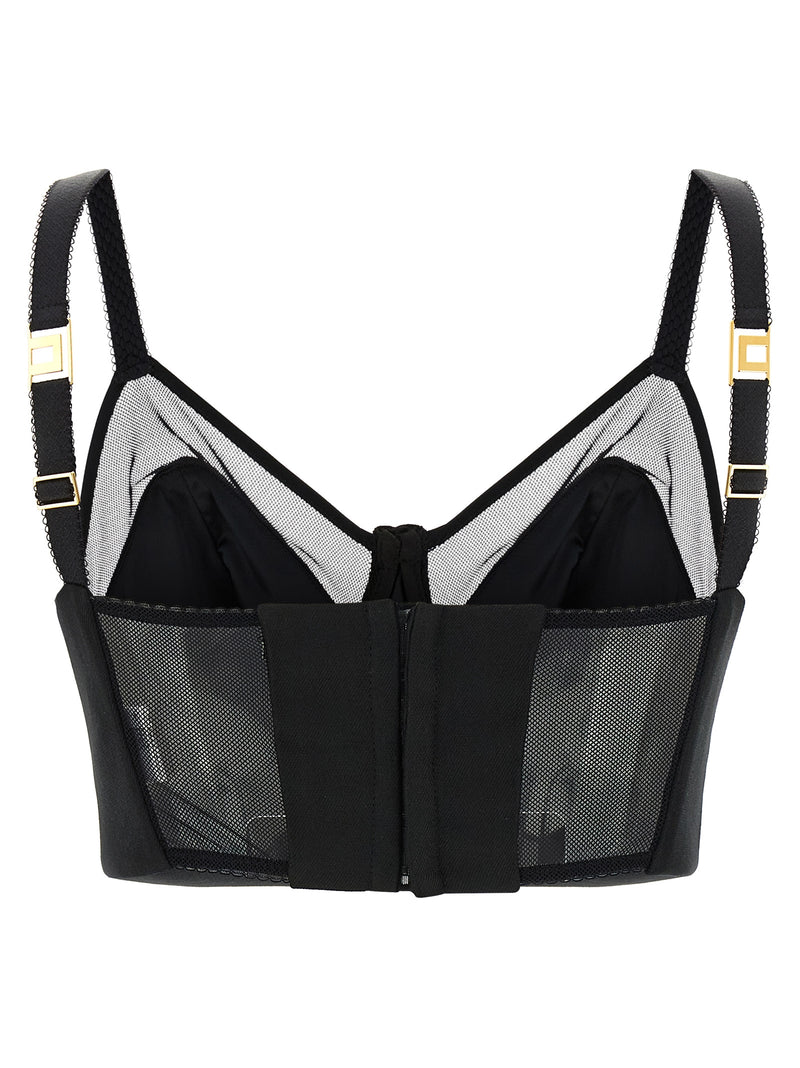 Elisabetta Franchi Black Virgin Wool Tank Tops