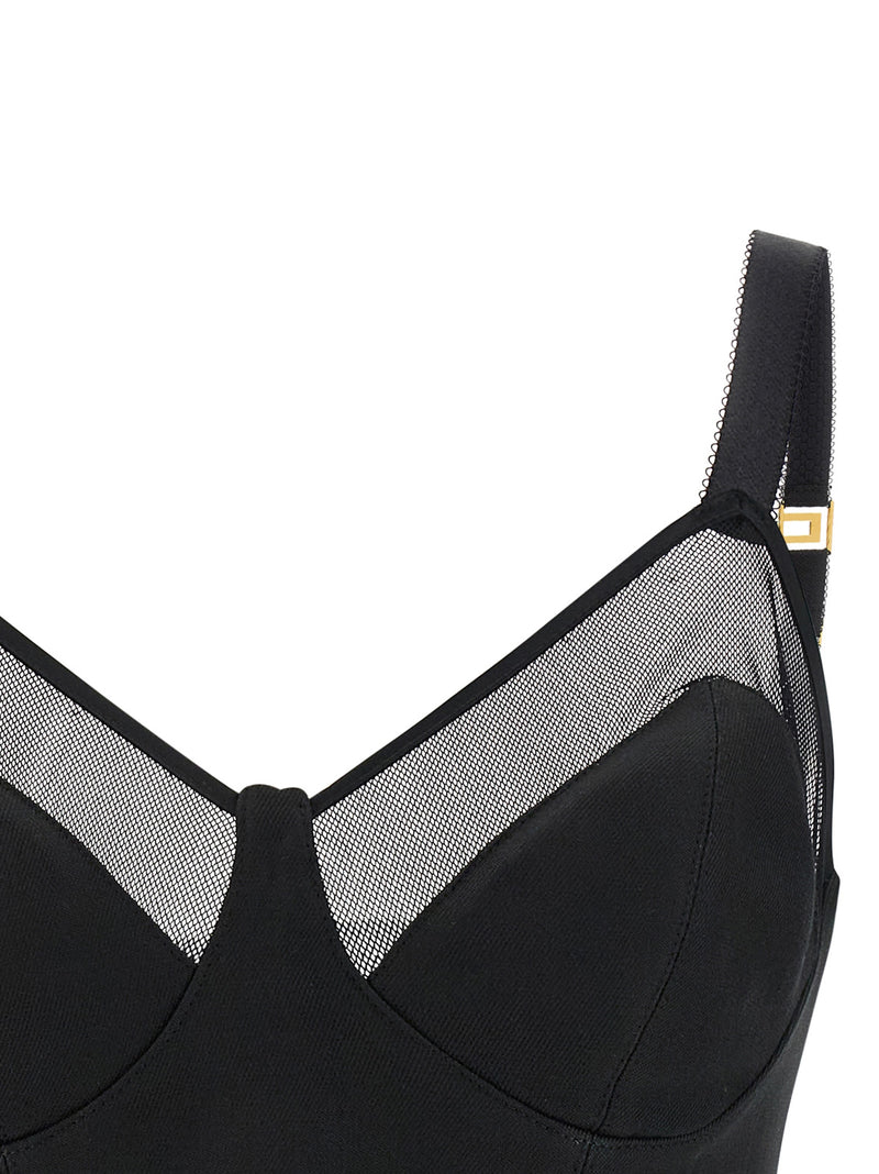 Elisabetta Franchi Black Virgin Wool Tank Tops