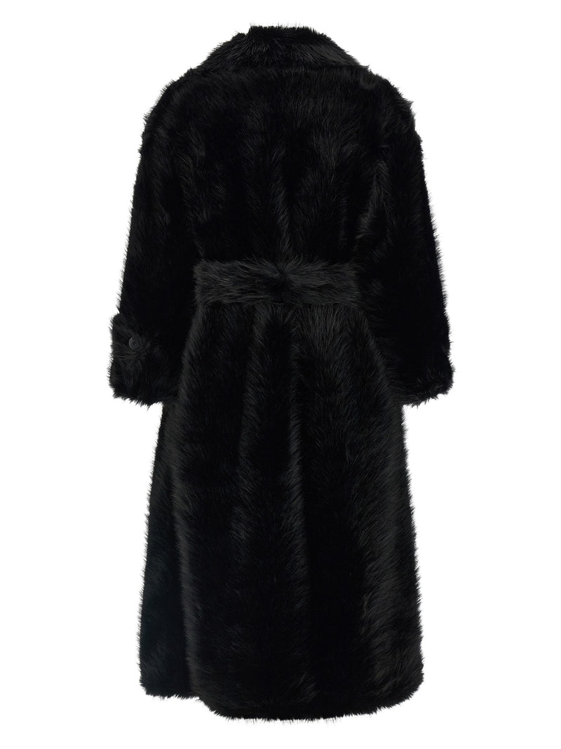 B&B COUTURE Black Polyester Coat