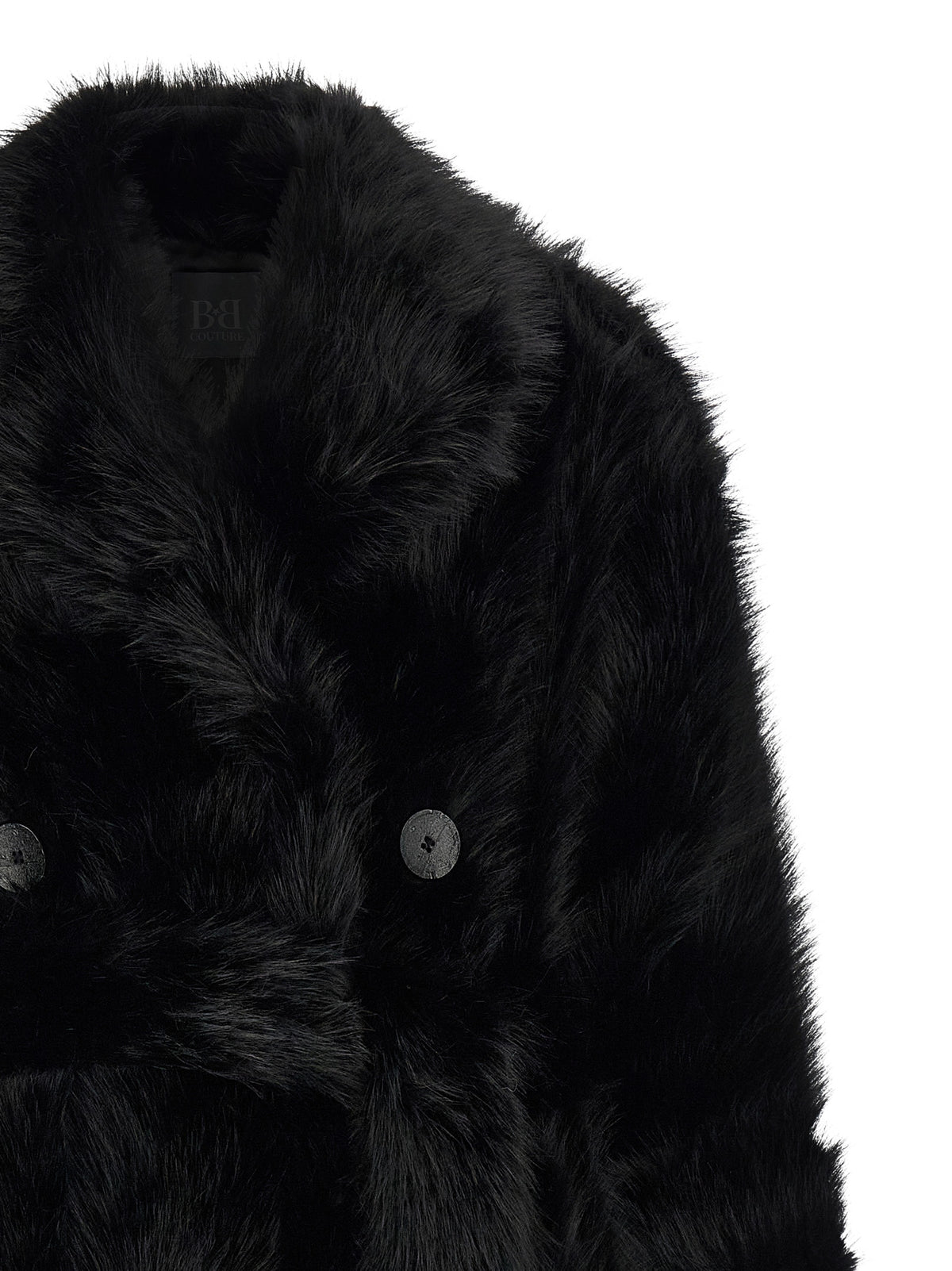 B&B COUTURE Manteau Noir en Polyester
