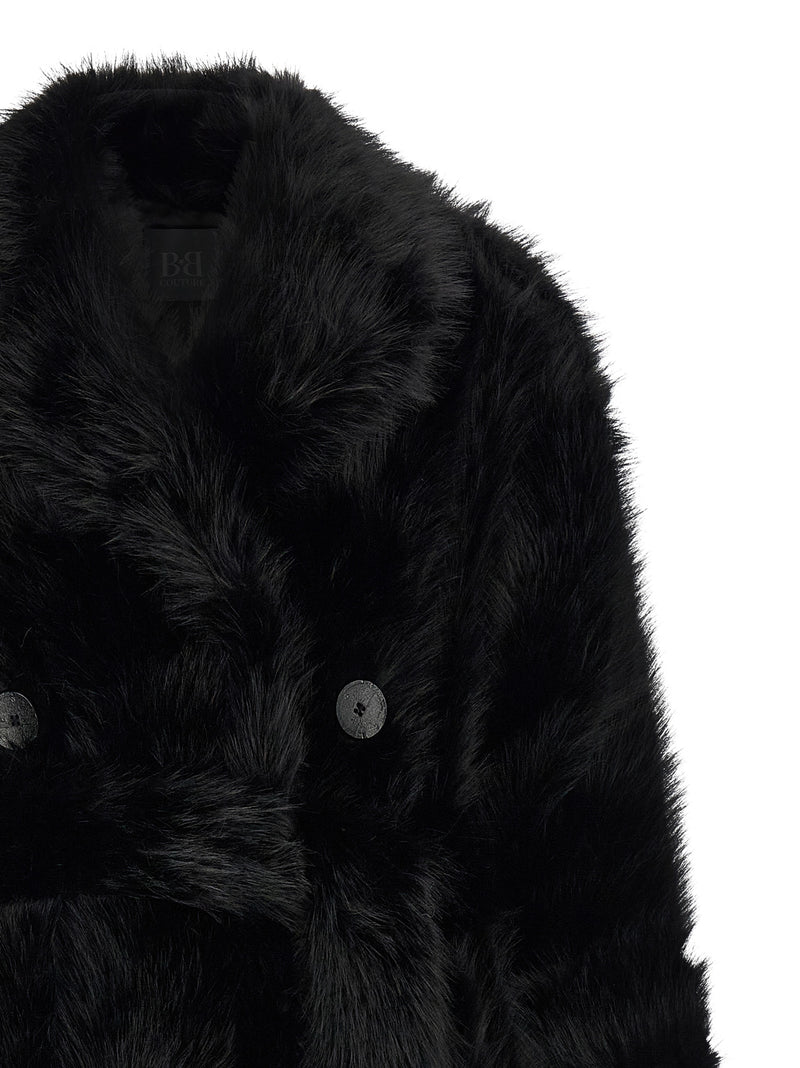 B&B COUTURE Black Polyester Coat
