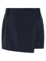 PINKO Blue Polyester Long Skirt
