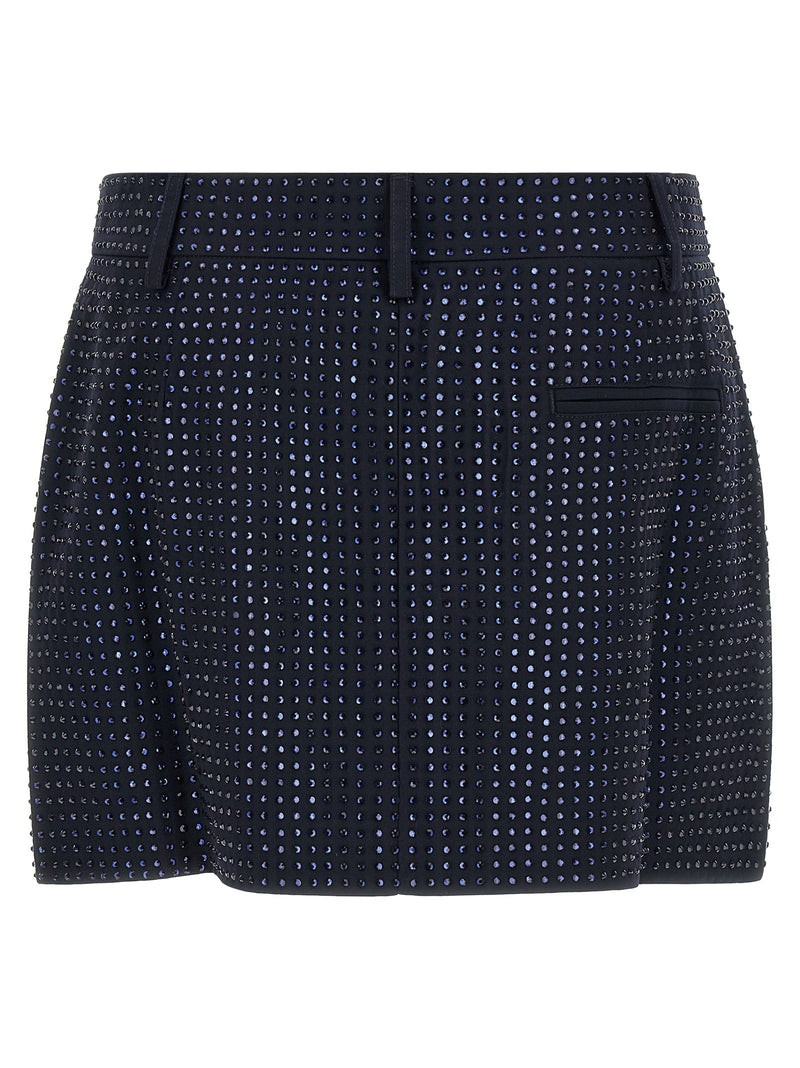 PINKO Blue Polyester Long Skirt