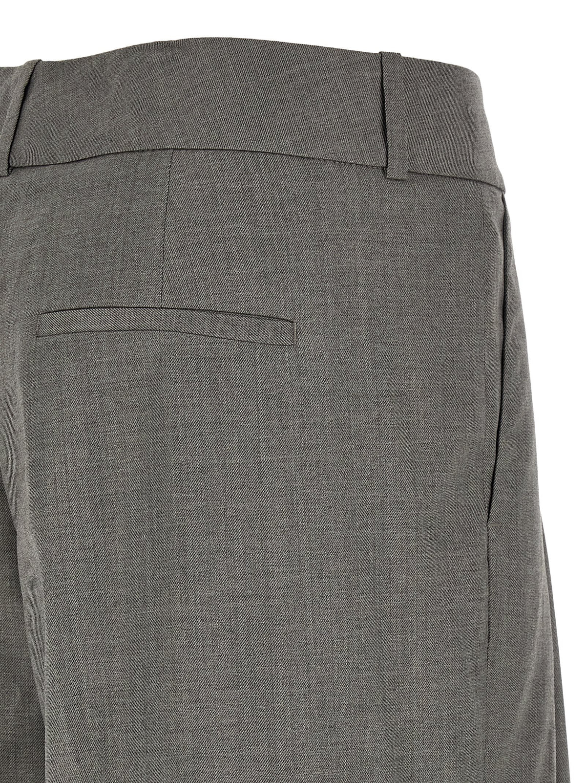 Pantalon décontracté Peserico gris en laine vierge