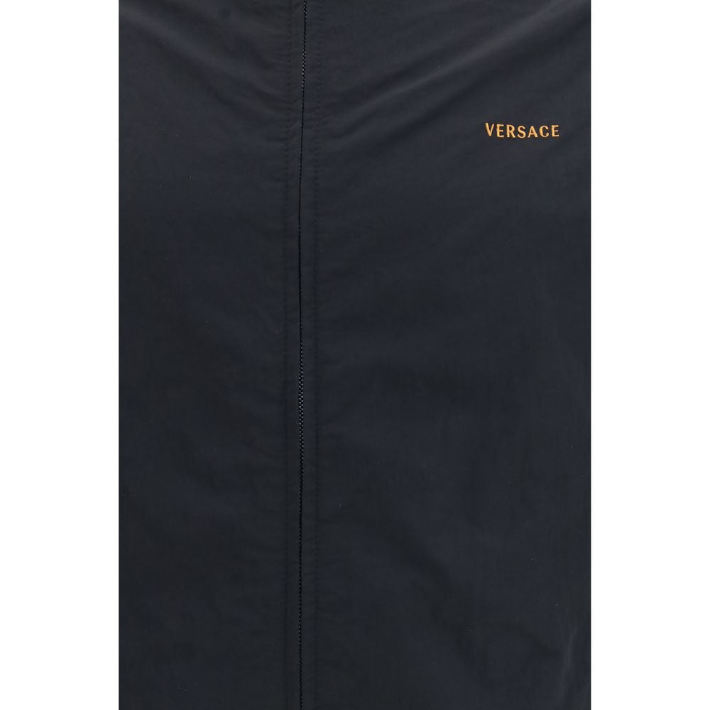Bomber en polyamide noir Versace