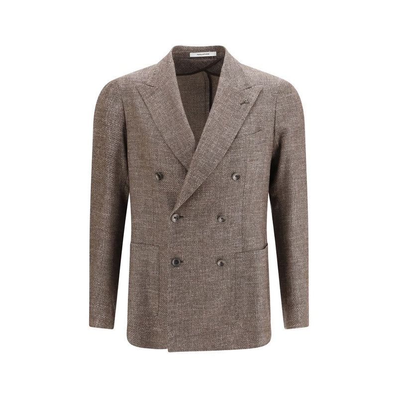 Tagliatore Brown Wool Oves Aries Blazer