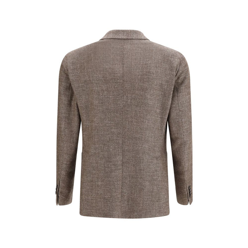 Tagliatore Brown Wool Oves Aries Blazer