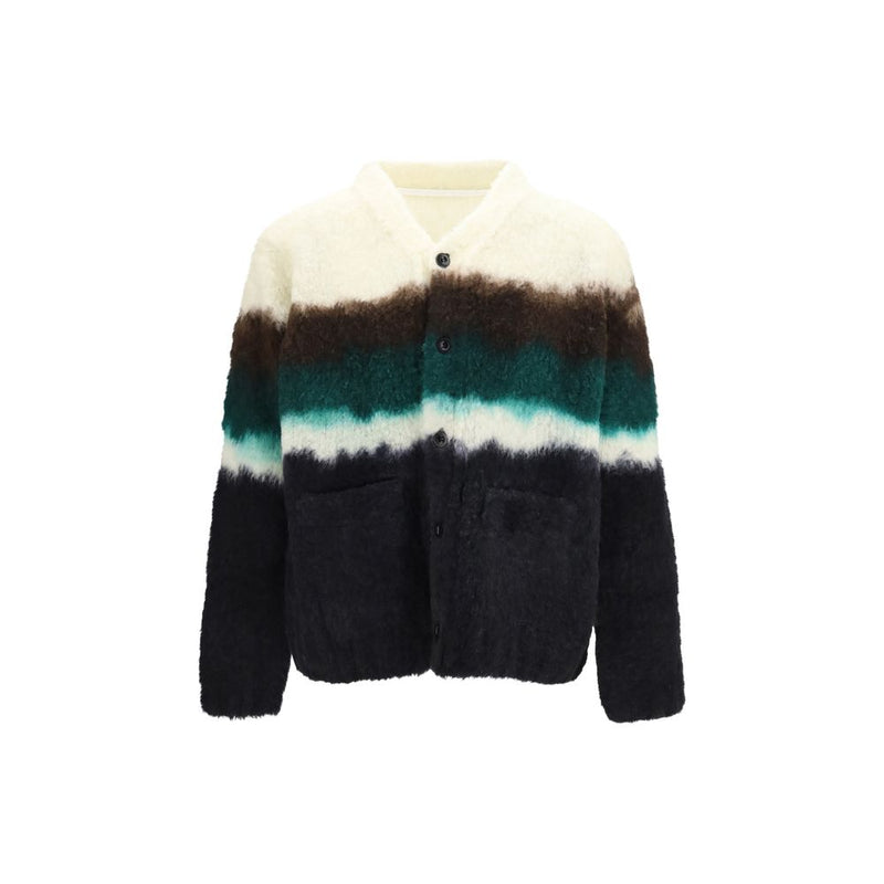 Sacai Multicolor Wool Oves Aries Cardigan