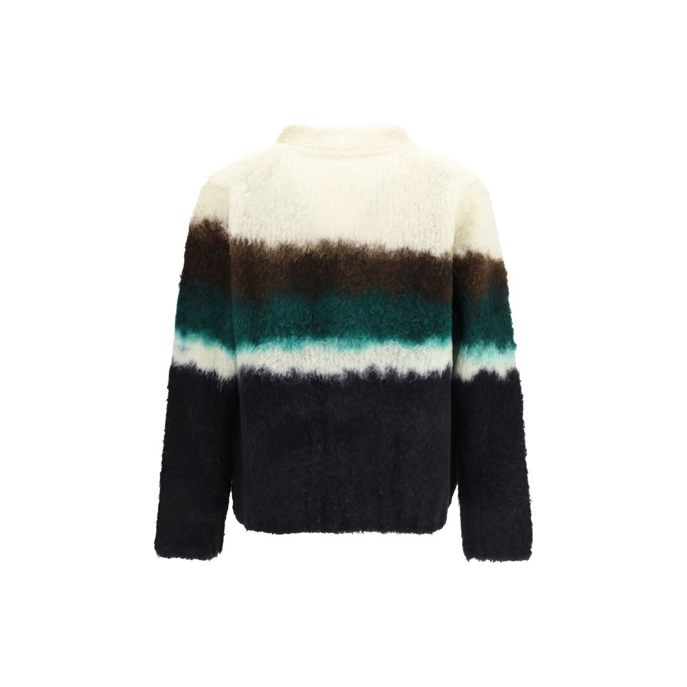 Cardigan Sacai en laine multicolore Oves Aries