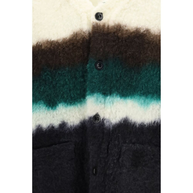 Sacai Multicolor Wool Oves Aries Cardigan