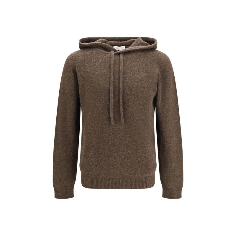 Roberto Collina Brown Wool Oves Aries Hoodie