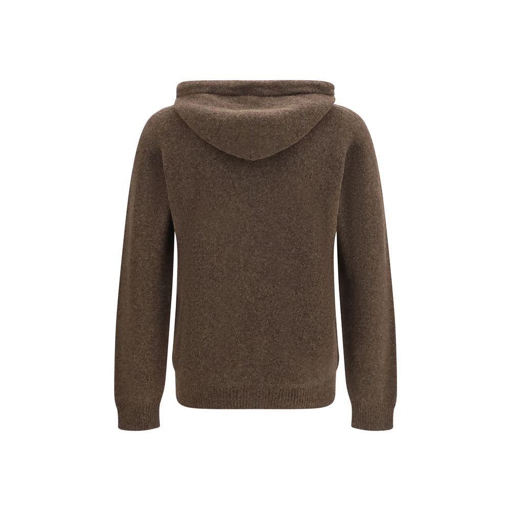 Roberto Collina Oves Aries Hoodie en laine marron