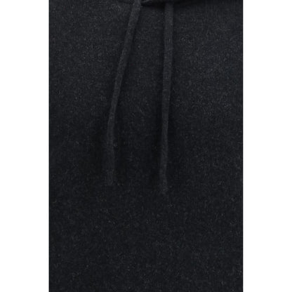 Roberto Collina Black Wool Oves Aries Hoodie