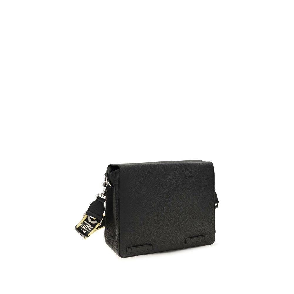 Sac porté épaule Fendi en cuir de veau noir Bos Taurus