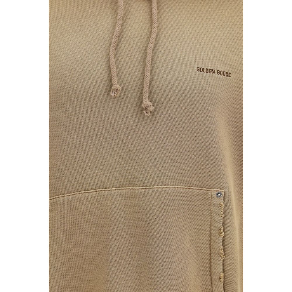 Sweat-shirt en coton marron Golden Goose