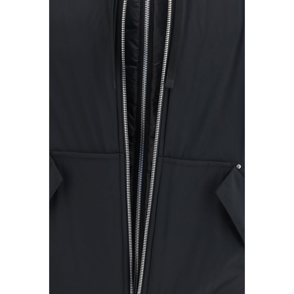 Veste longue Moose Knuckles en nylon noir