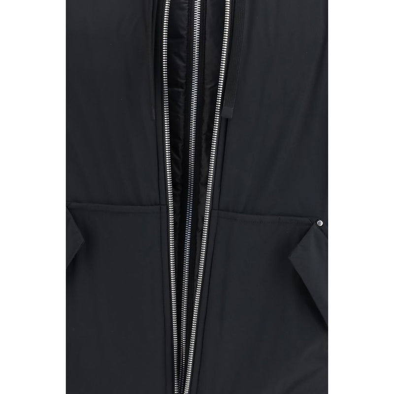 Moose Knuckles Black Nylon Full-Length Jacket