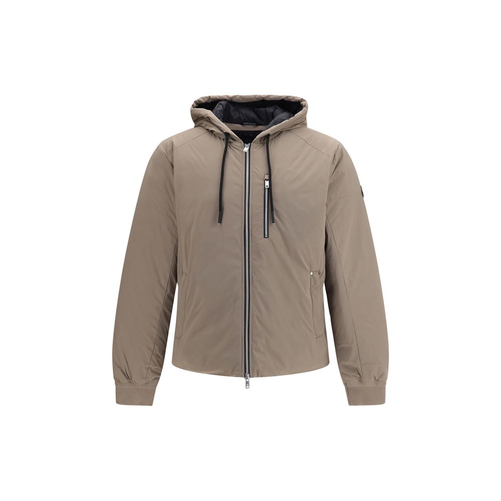 Veste longue en nylon beige Moose Knuckles