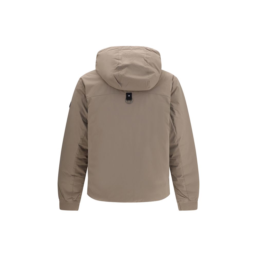 Veste longue en nylon beige Moose Knuckles