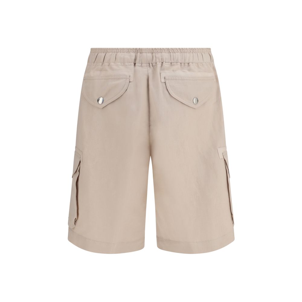 Short en lin bermuda beige Brunello Cucinelli