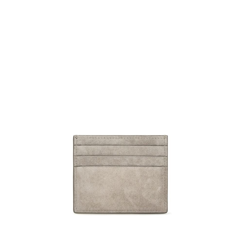 Portefeuille Brunello Cucinelli en cuir de veau gris Bos Taurus