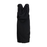 Robe de cocktail Magda Butrym noire en laine Oves Aries