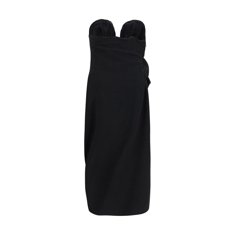 Magda Butrym Black Wool Oves Aries Cocktail Dress