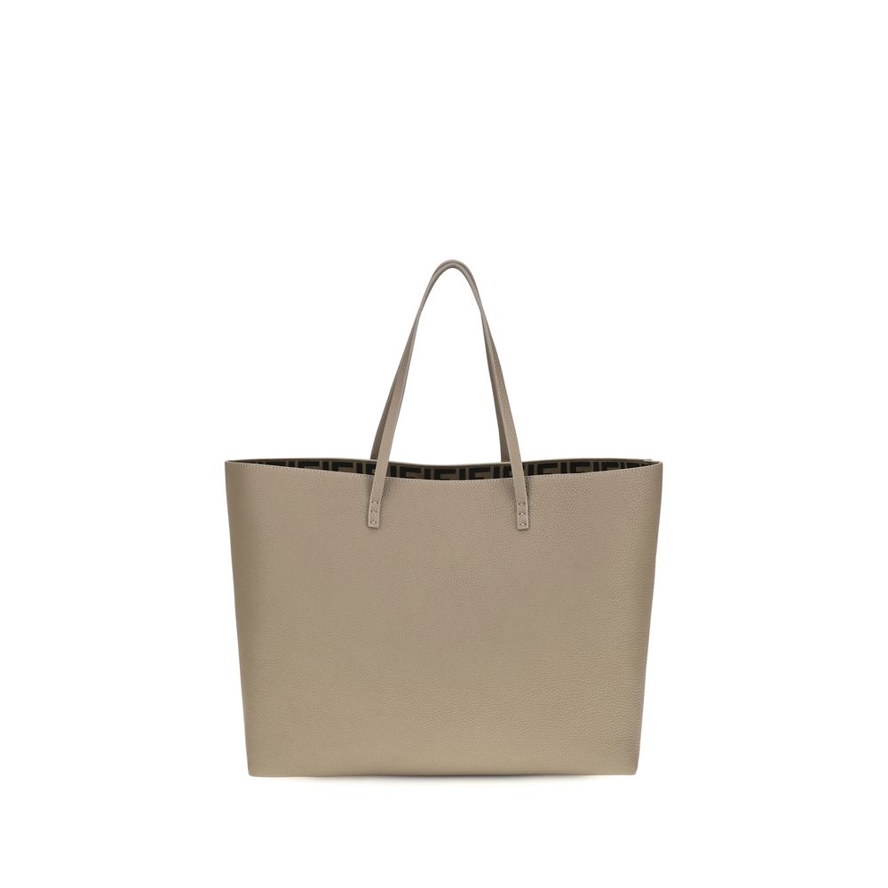 Sac à bandoulière Fendi en cuir de veau beige Bos Taurus