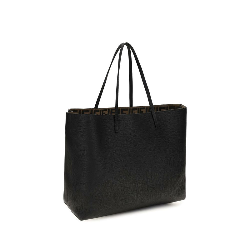 Fendi Black Calf Leather Bos Taurus Shoulder Bag